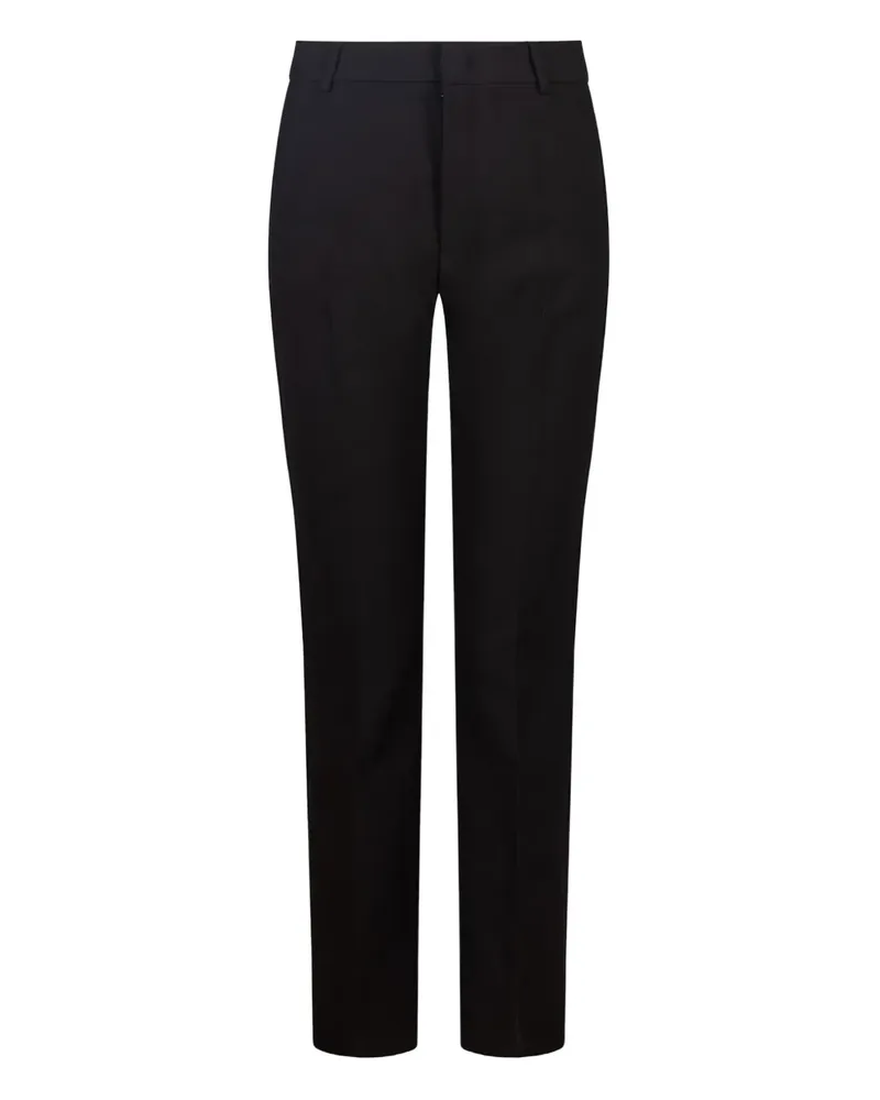 Max Mara Hose mit eingefassten Falten - Schwarz Schwarz