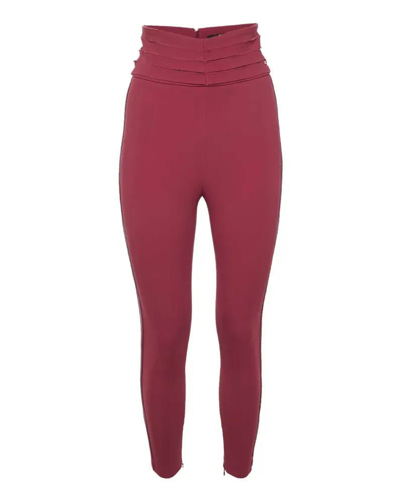 Elisabetta Franchi high-waisted crepe trousers - Rosa Rosa