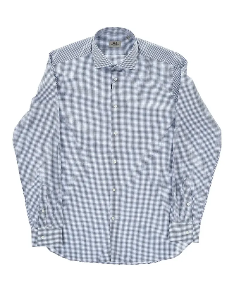 Corneliani Hemd mit Vichy-Karo - Blau Blau