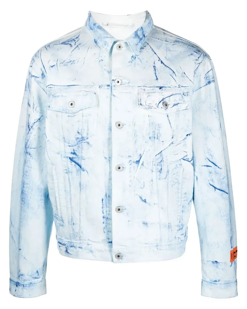 Heron Preston Hemdjacke mit Knopfleiste - Blau Blau