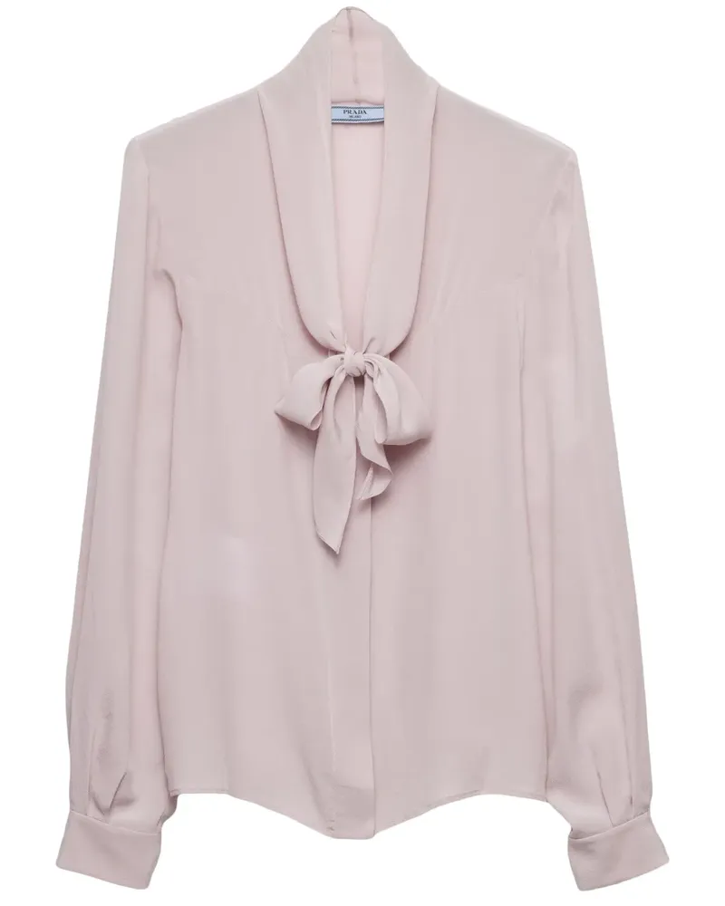 Prada Marocain Bluse - Violett Violett