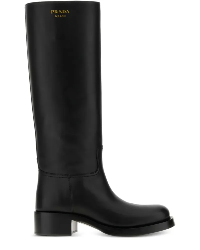 Prada Klassische Stiefel - Schwarz Schwarz