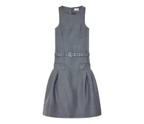 Midikleid mit Gürtel - Grau