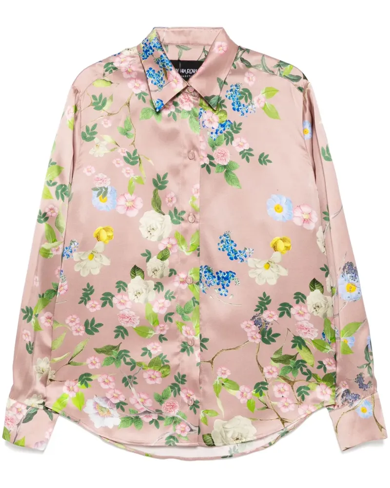 Cynthia Rowley Collectible Seidenhemd - Rosa Rosa