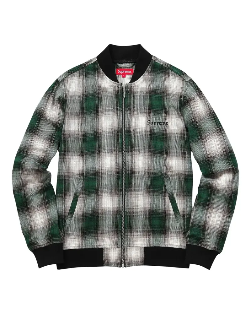 Supreme Being plaid zip-up sweatshirt - Grün Grün