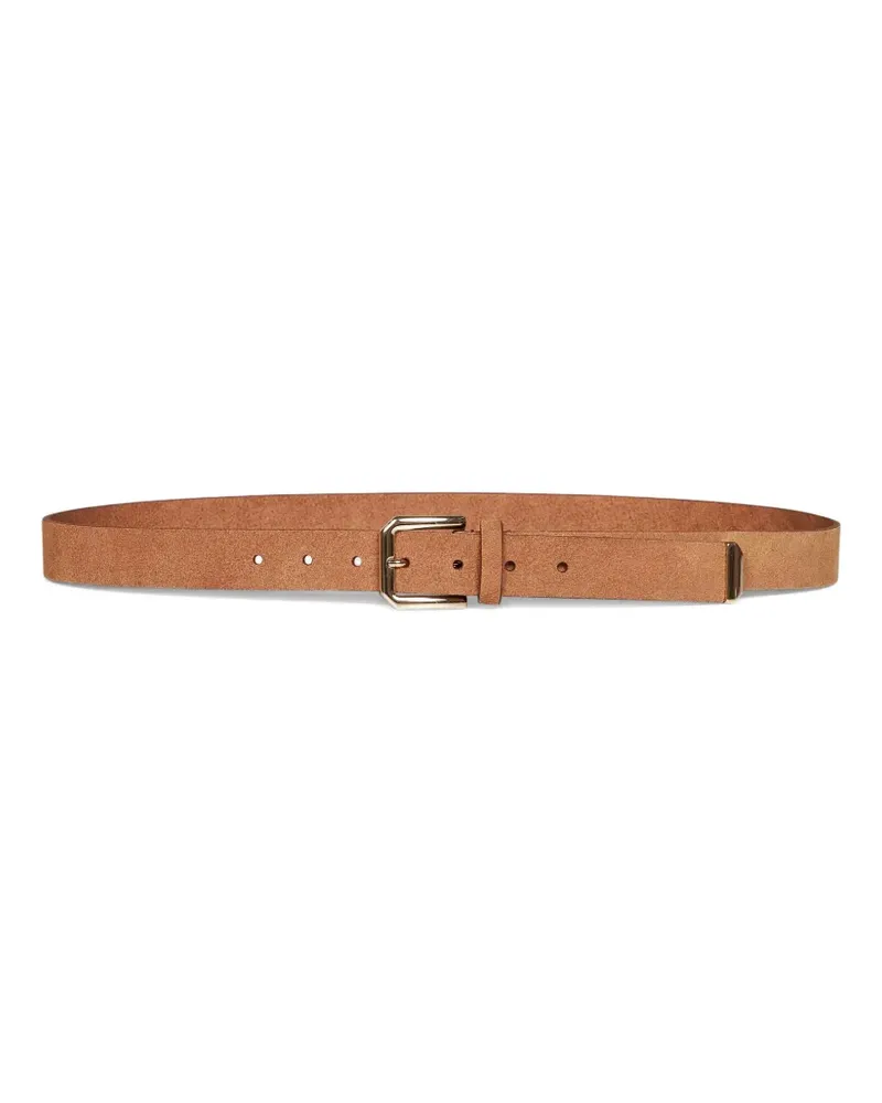 Brunello Cucinelli leather buckle-fastening belt - Nude Nude