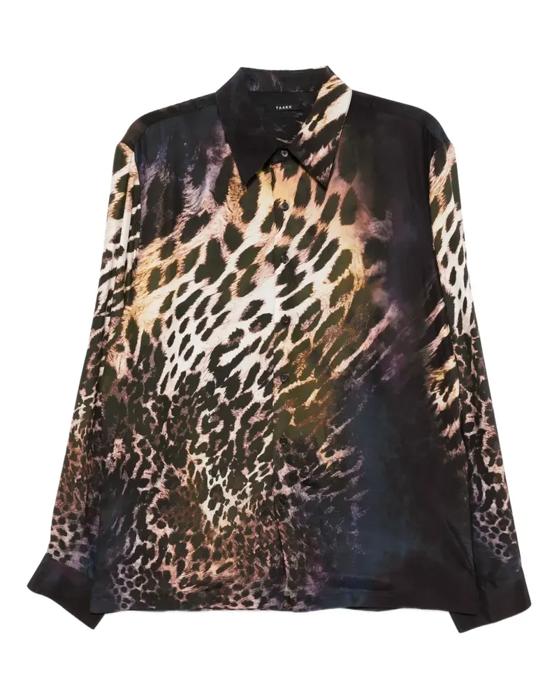 TAAKK Hemd mit grafischem Print - Schwarz Schwarz
