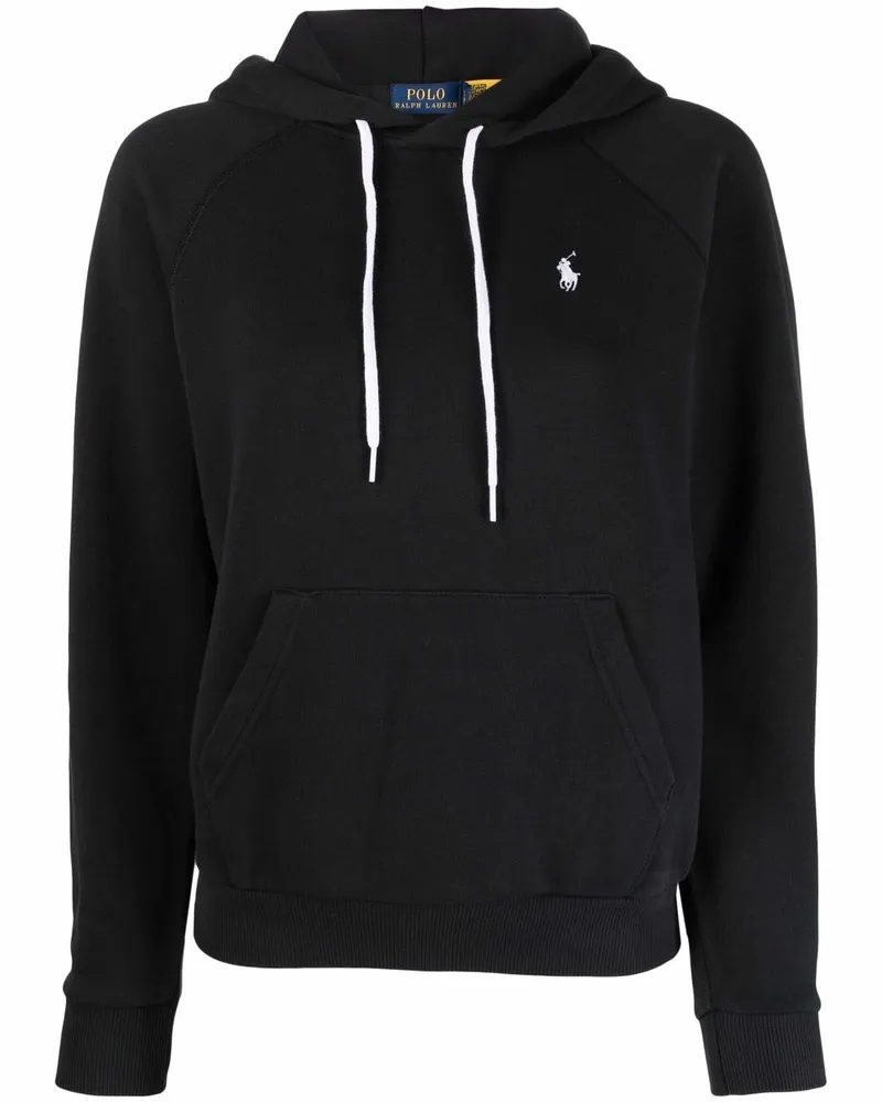 Ralph Lauren Hoodie mit Logo-Stickerei - Schwarz Schwarz