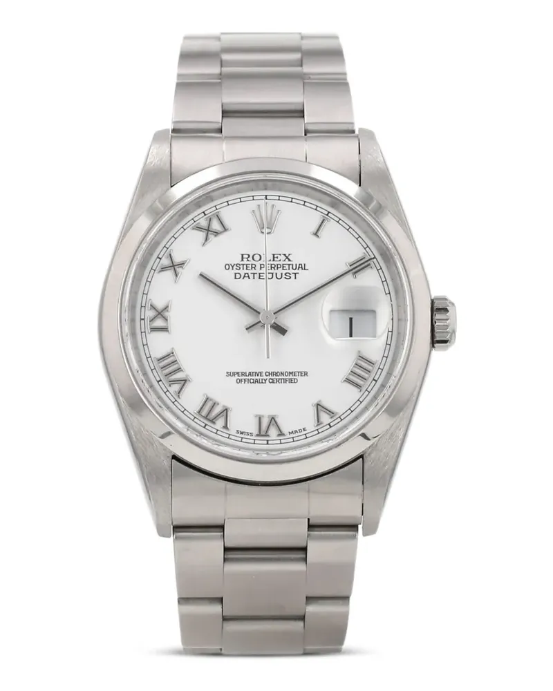 Rolex 2001 Datejust Armbanduhr 36mm - Weiß Weiß