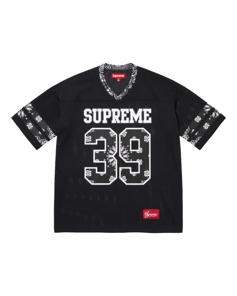 Supreme Being Bandana Football T-Shirt - Schwarz Schwarz