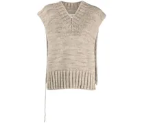 Gestrickter Botanical Dye Pullunder - Nude