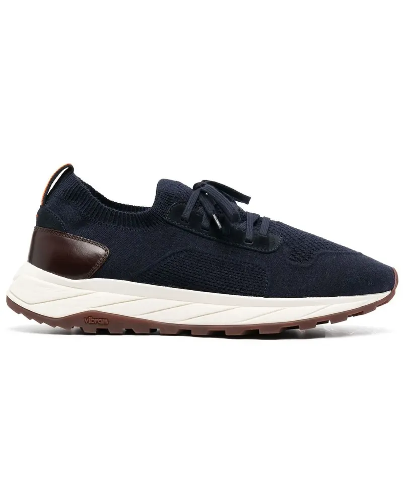 Henderson Sneakers mit Kontrasteinsatz - Blau Blau