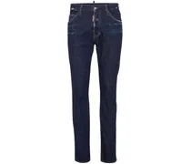 Halbhohe Skinny-Jeans - Blau