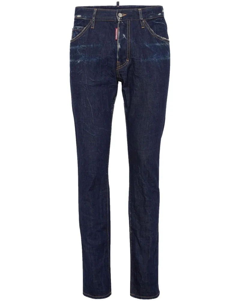 Dsquared2 Halbhohe Skinny-Jeans - Blau Blau