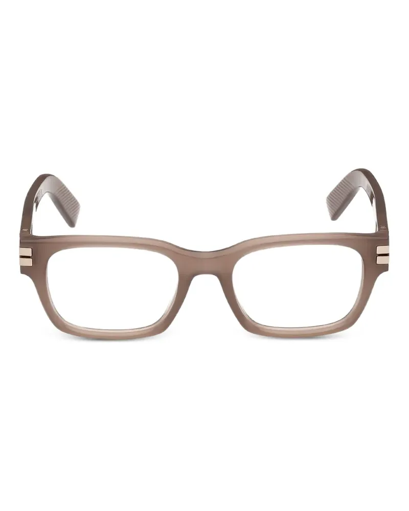 Ermenegildo Zegna Brille mit eckigem Gestell - Braun Braun
