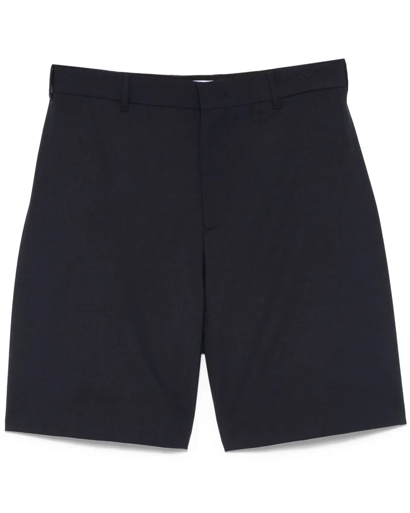 MSGM Shorts mit Faltendetail Blau