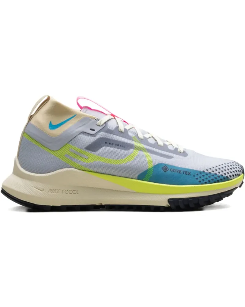 Nike React Pegasus Trail 4 "Wolf Grey/Volt" Sneakers - Grau Grau