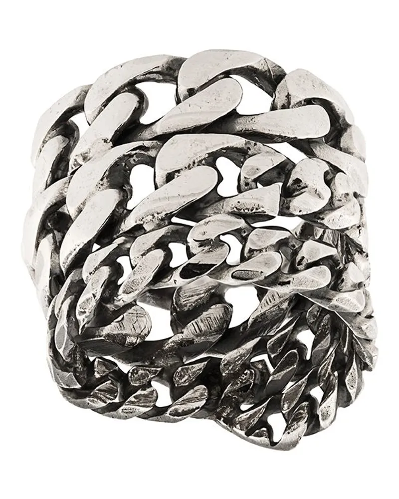 Emanuele Bicocchi Ring im Kettendesign - Silber Silber
