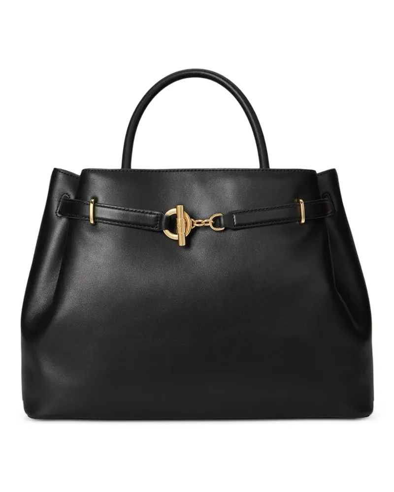 Ralph Lauren Großer Blaike Tote Bag mit Knebelverschluss - Schwarz Schwarz