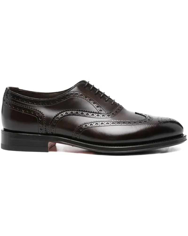 Santoni Budapester aus Leder - Schwarz Schwarz