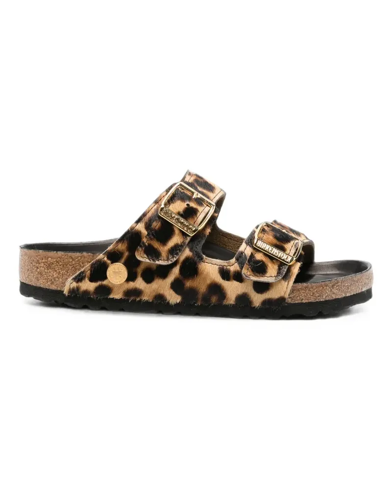 Birkenstock Arizona leopard-print sandals - Braun Braun