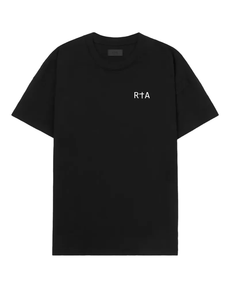 RTA Colin T-Shirt mit Logo-Print - Schwarz Schwarz