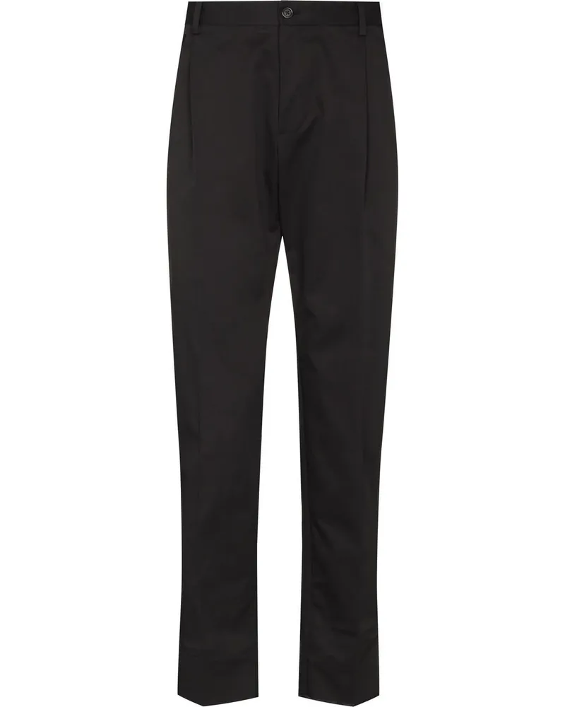 Dolce & Gabbana Schmal zulaufende Cropped-Hose - Schwarz Schwarz