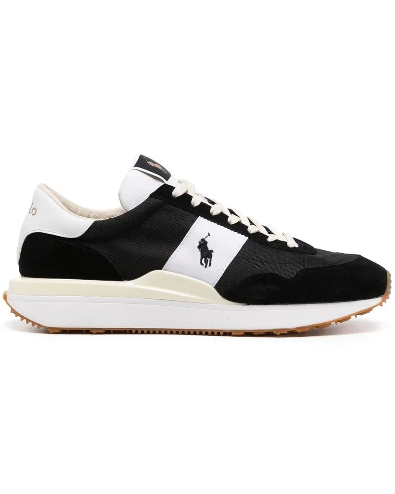Ralph Lauren Sneakers mit Logo-Stickerei - Schwarz Schwarz