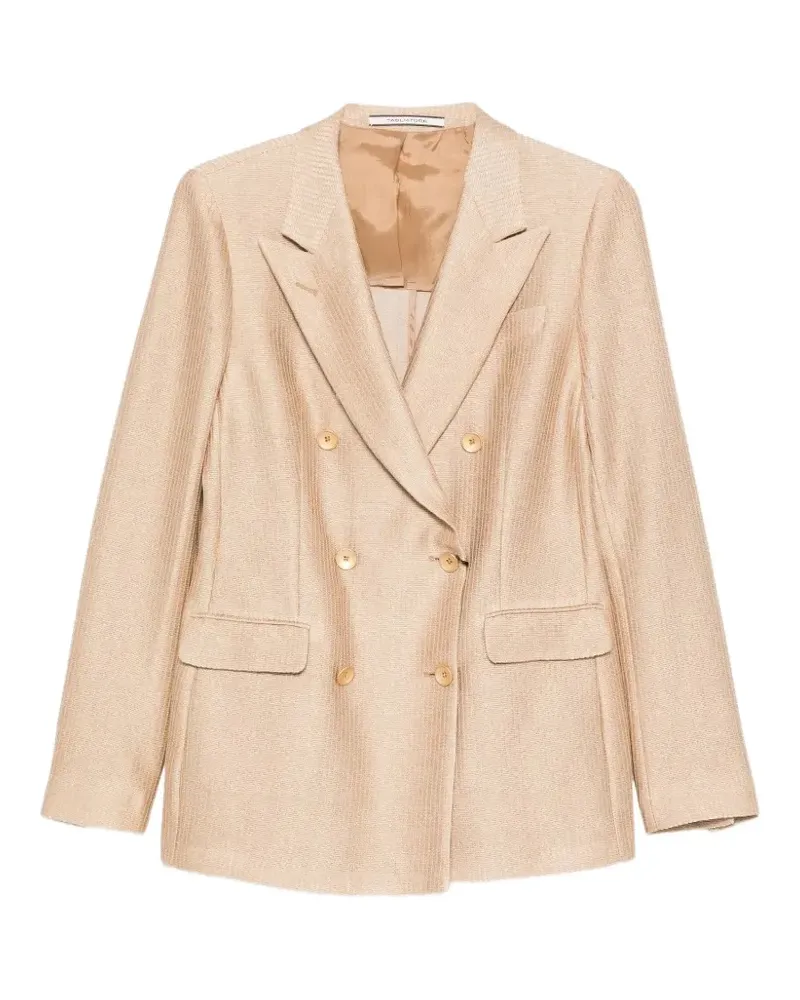 Tagliatore Doppelreihige Jacke mit Nadelstreifen - Nude Nude