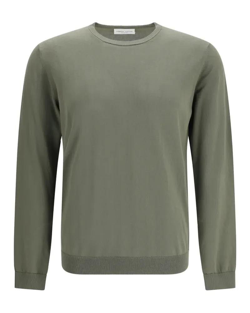 Roberto Collina long-sleeved crew-neck sweater - Grün Grün