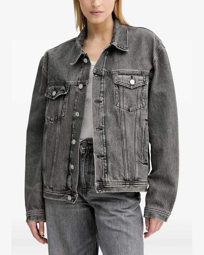 Won Hundred Liverpool Jeansjacke mit Knopfverschluss - Grau Grau