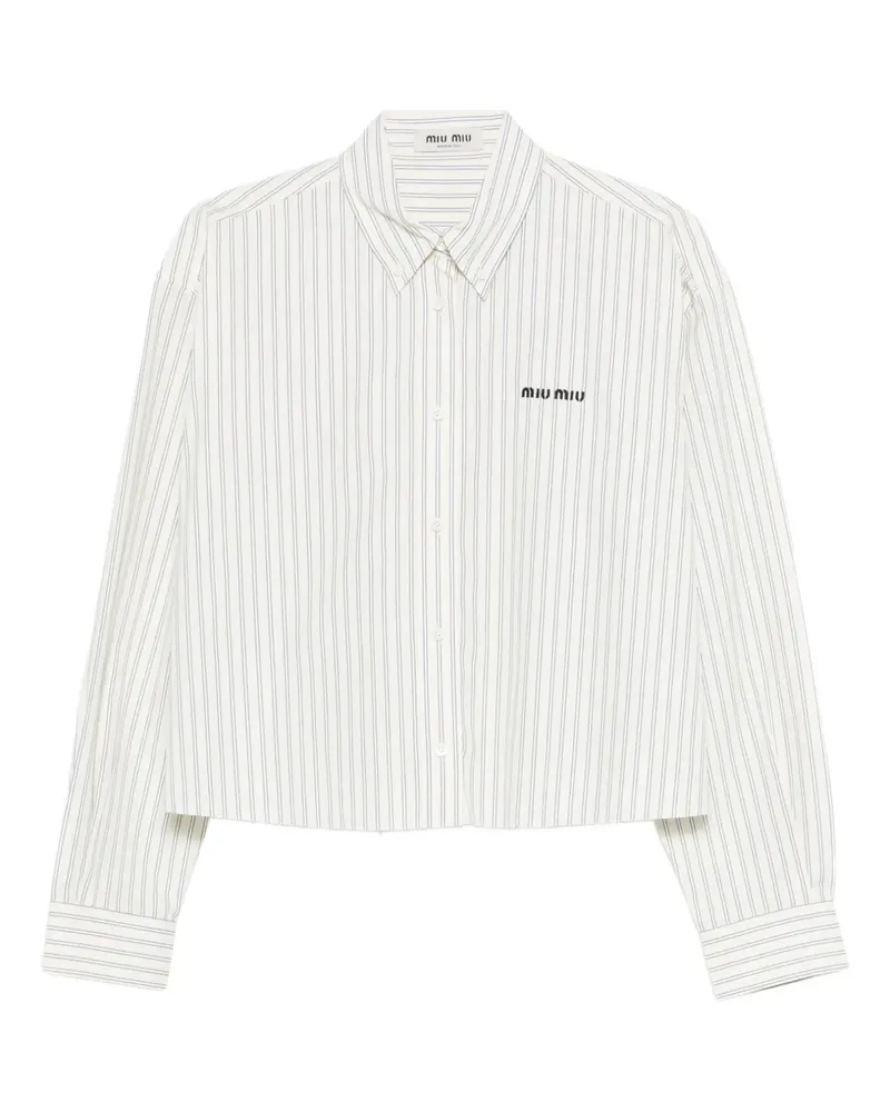 Miu Miu Gestreiftes Hemd - Gelb Gelb
