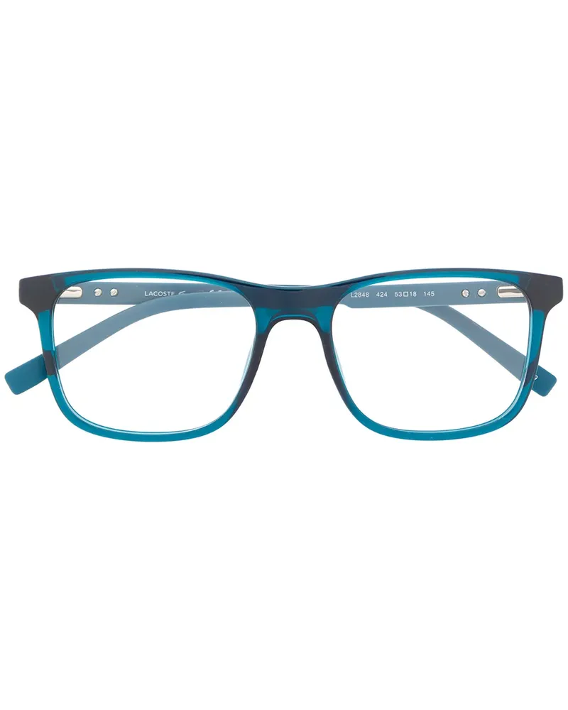 Lacoste Brille mit eckigem Gestell - Blau Blau