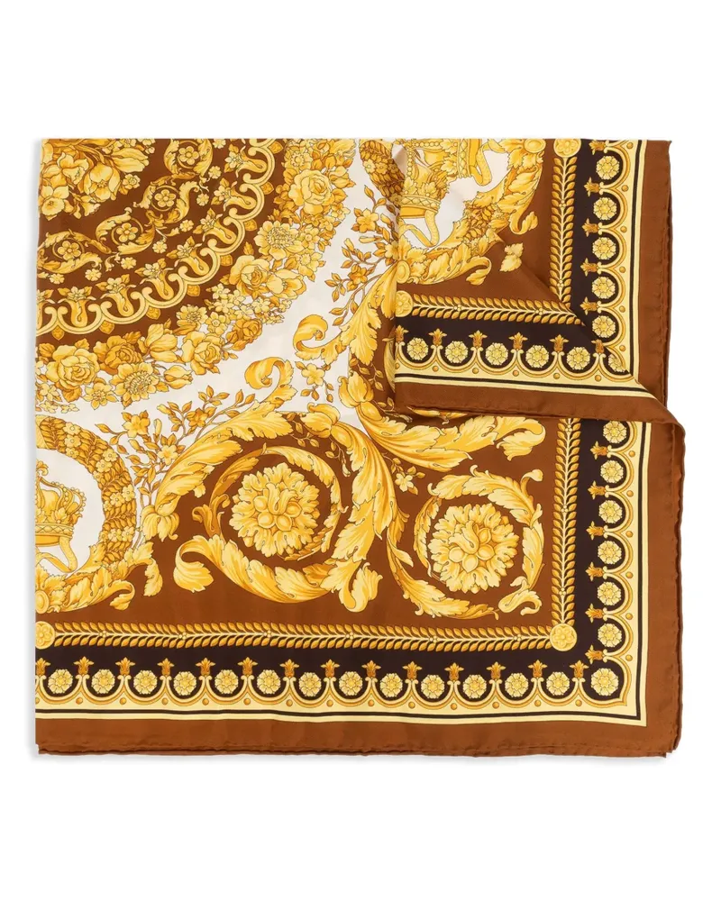 Versace Schal mit Print - Braun Braun