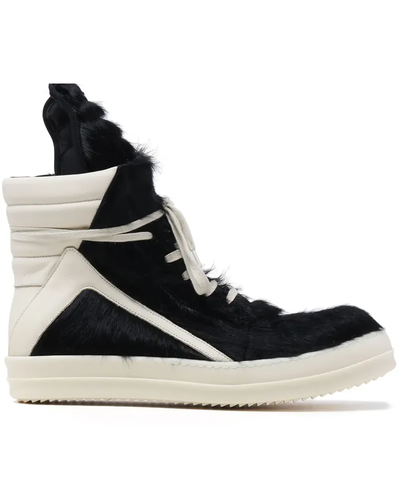 Rick Owens Geo-Basket High-Top-Sneakers - Schwarz Schwarz