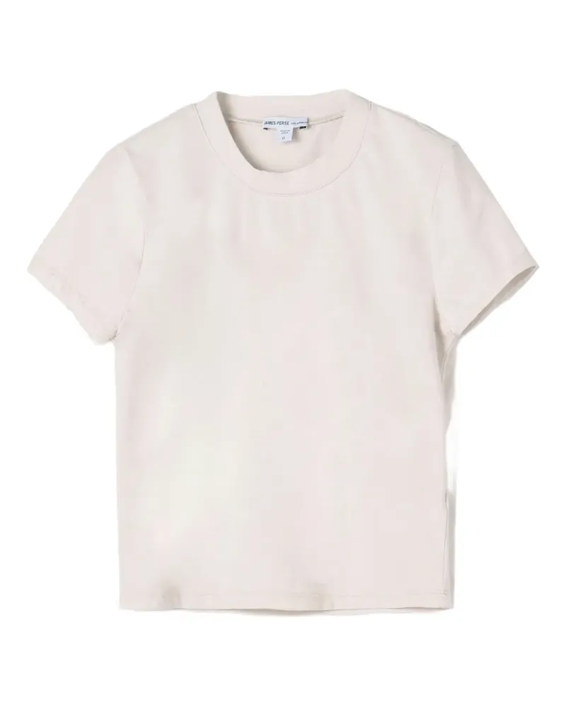 James Perse Cropped-T-Shirt - Nude Nude