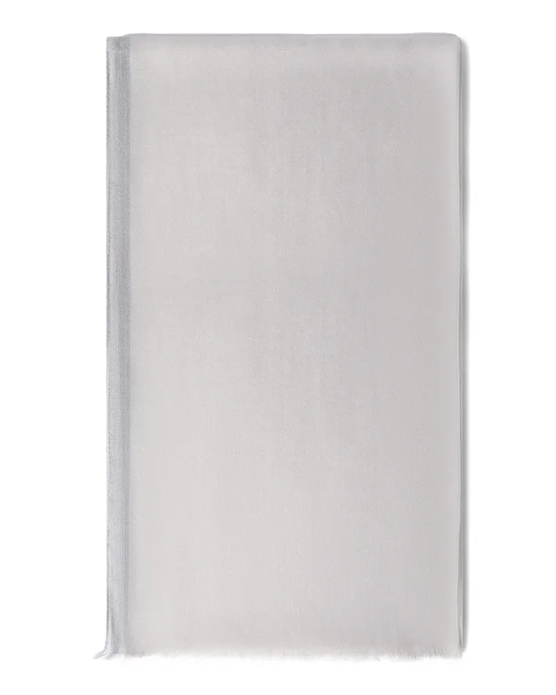 Brunello Cucinelli Schal mit Fransen - Grau Grau
