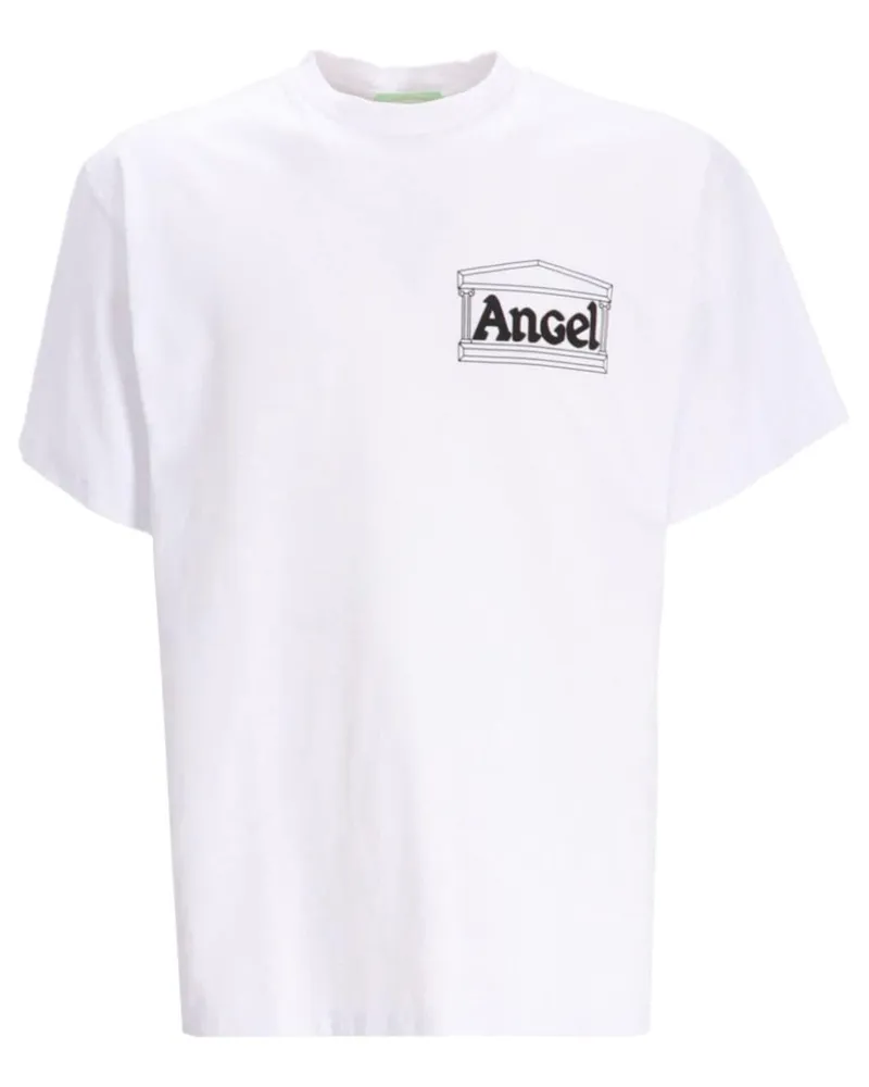Aries Angel T-Shirt aus Baumwolle Weiß