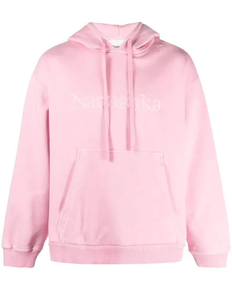 Nanushka Hoodie mit Logo-Stickerei - Rosa Rosa