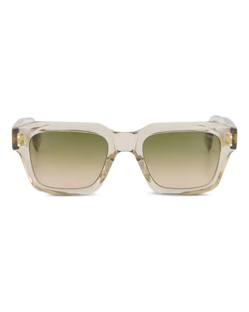 Cutler and Gross 1432 Sonnenbrille mit eckigem Gestell - Weiß Weiß