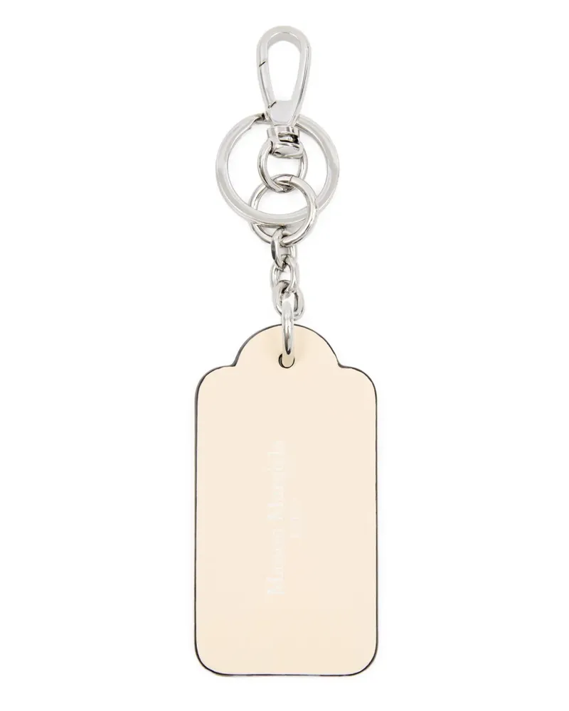 Maison Margiela Circle Tag Schlüsselanhänger - Schwarz Schwarz
