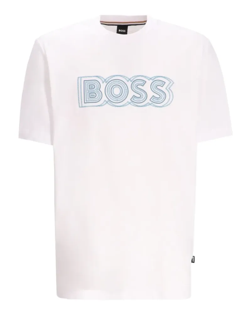 HUGO BOSS T-Shirt mit Logo-Print - Weiß Weiß