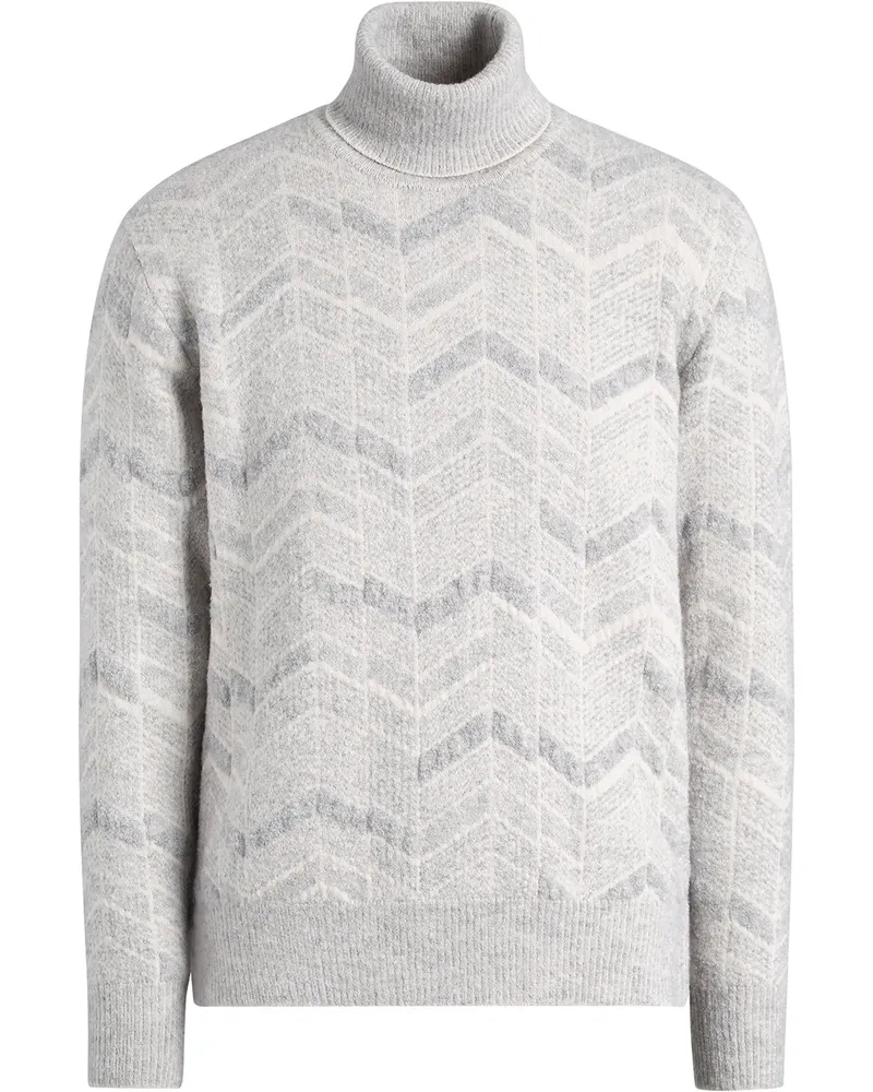 Ermenegildo Zegna Pullover mit Zickzackmuster - Grau Grau