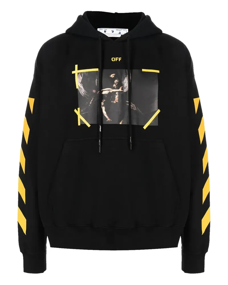 OFF-WHITE Diagonal Arrow Caravaggio Narcist Skate "Black" Hoodie - Schwarz Schwarz