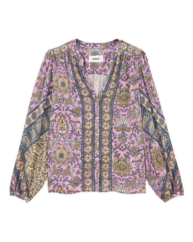 ba&sh Simi puff-sleeve blouse - Violett Violett