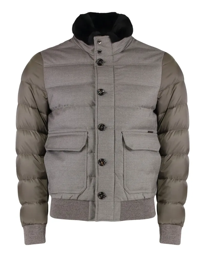 MOORER Gesteppte Fantoni Bomberjacke - WALNUTBEIGE Walnutbeige