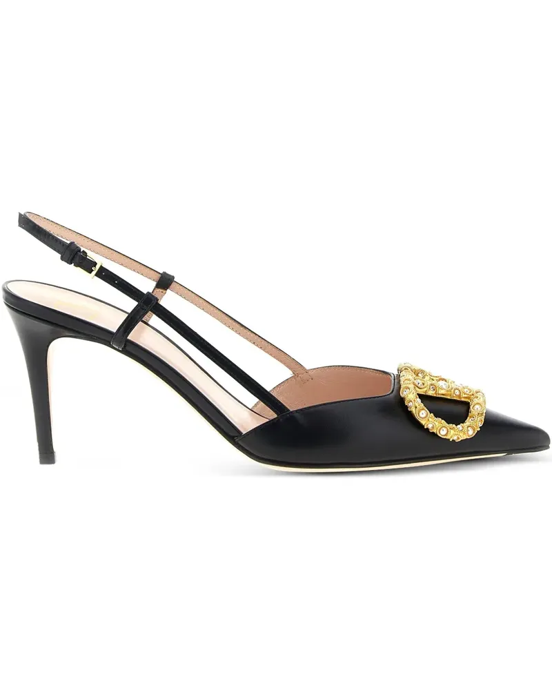 Valentino Garavani VLogo Pumps 80mm - Schwarz Schwarz