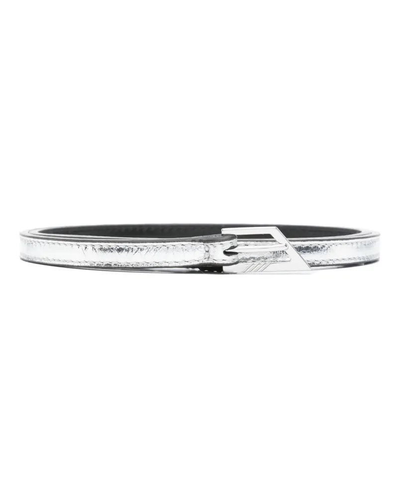 ATTICO Gürtel mit Logo-Schnalle - Silber Silber