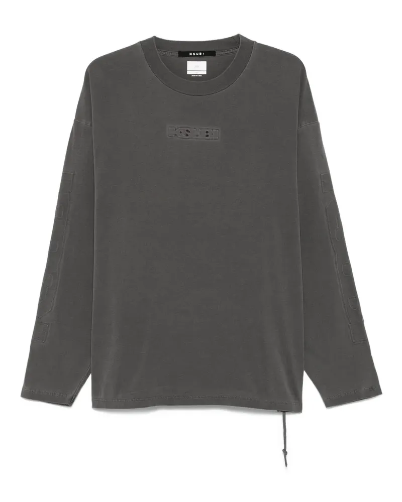 ksubi Langarmshirt mit Logo-Stickerei - Grau Grau