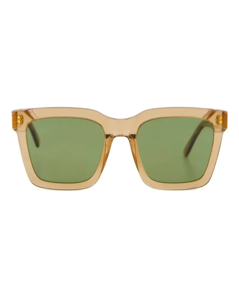 RETROSUPERFUTURE Sonnenbrille mit eckigem Gestell - Braun Braun